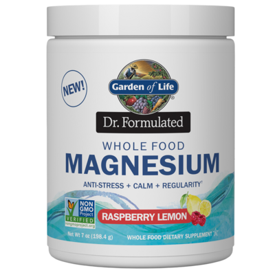 Dr. Formulated Whole Food Magnesium Raspberry-Lemon 198.4 Grams