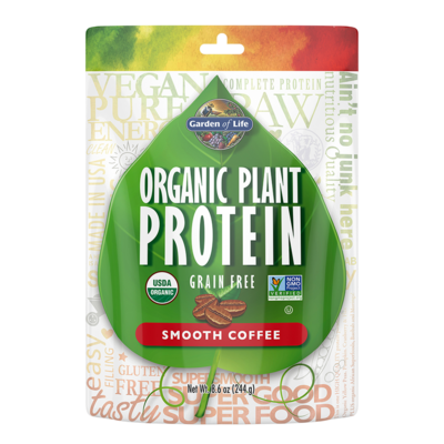 Product image for Organic Plant Protein Coffee Powder (244 Grams). Discontinued.