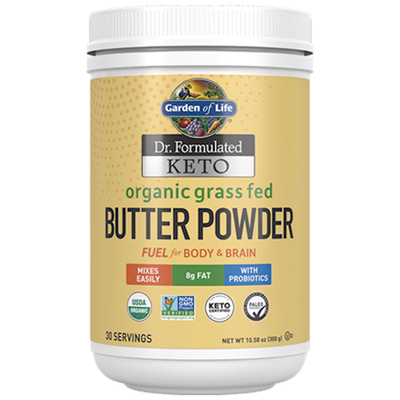 Dr. Formulated Keto Organic Grass Fed Butter Powder 300 Grams
