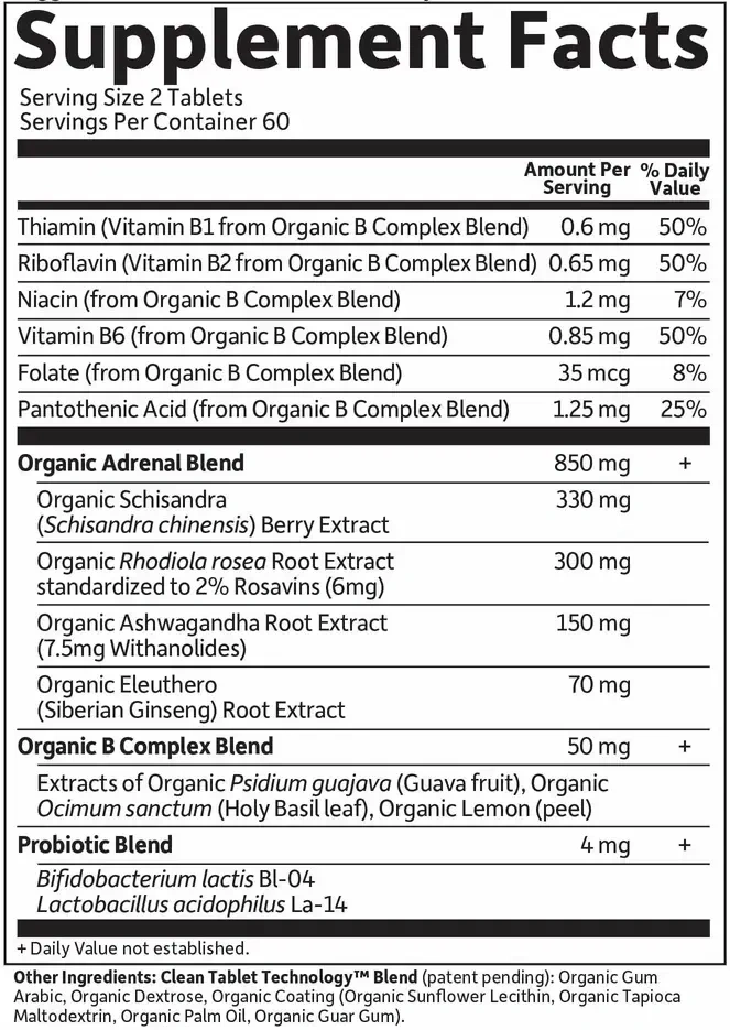 Product image for mykind Organics Adrenal Daily Balance.