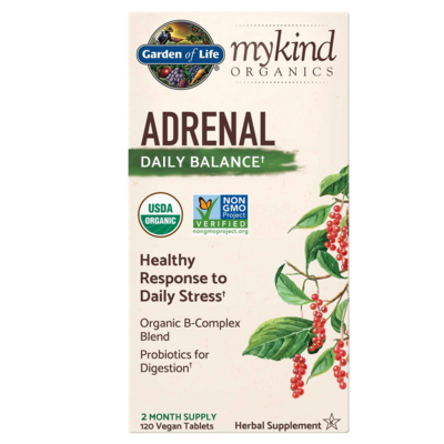 mykind Organics Adrenal Daily Balance 120 tablets