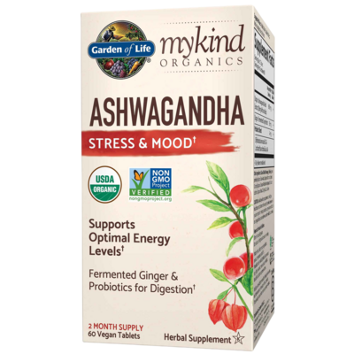 mykind Organics Ashwagandha Stress & Mood 60 tablets