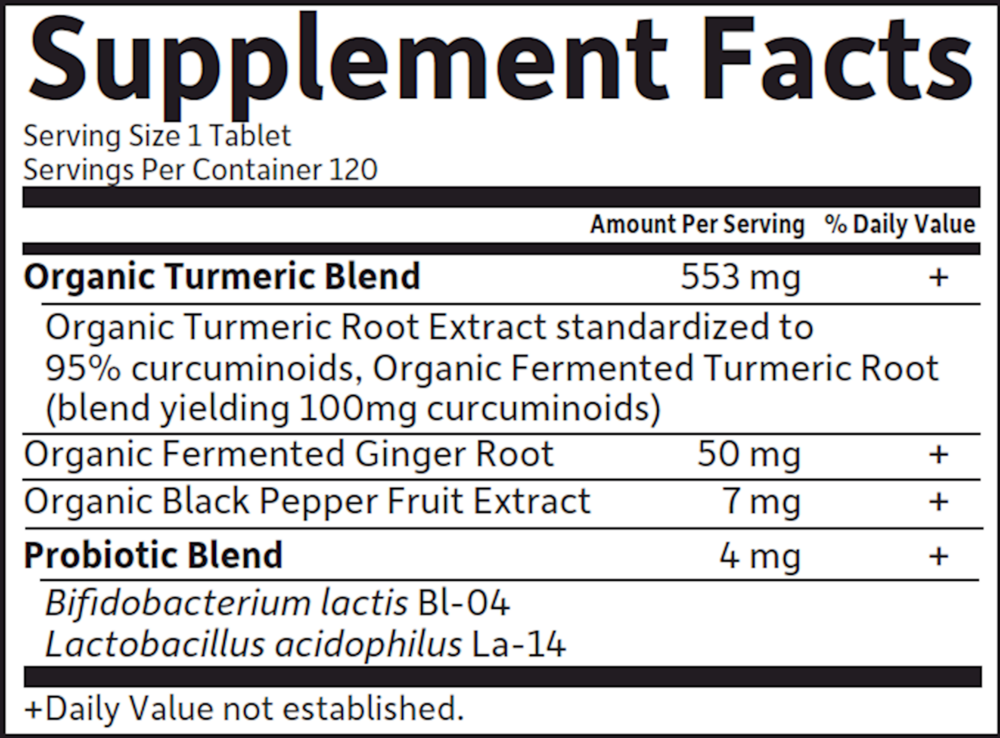 Product image for mykind Organics Extra Strength Turmeric Inflammatory Response.