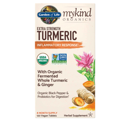 mykind Organics Extra Strength Turmeric Inflammatory Response 120 tablets