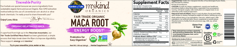 Product image for myKind Organics Maca Root Powder.