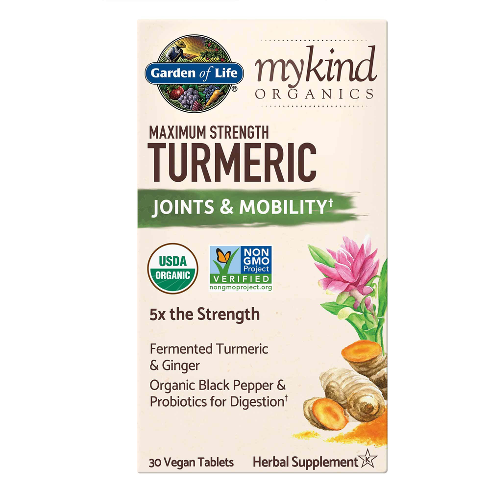Product image for mykind Organics Maximum Strength Turmeric Joints &amp; Mobility.