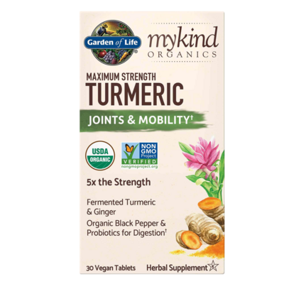 mykind Organics Maximum Strength Turmeric Joints & Mobility 30 tablets