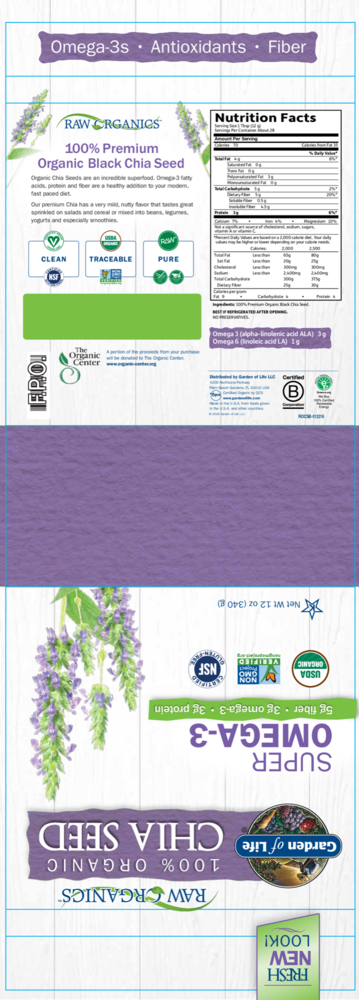 Product image for Raw Organics Chia Seed.