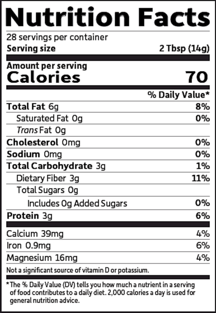 Product image for Raw Organics Flax Seed.