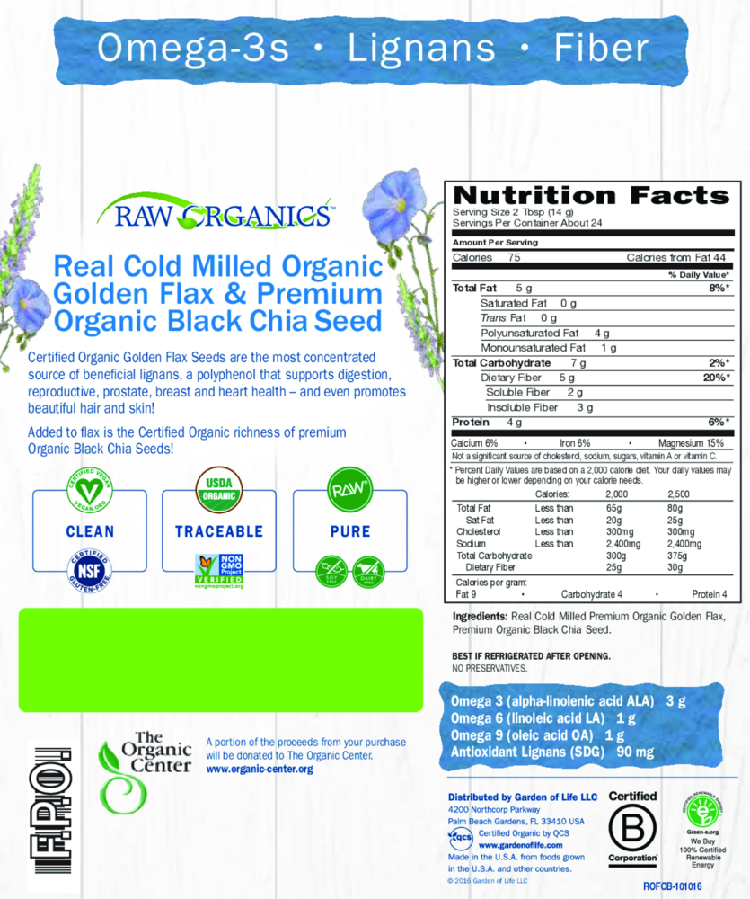 Product image for Raw Organics Flax and Chia Blend.