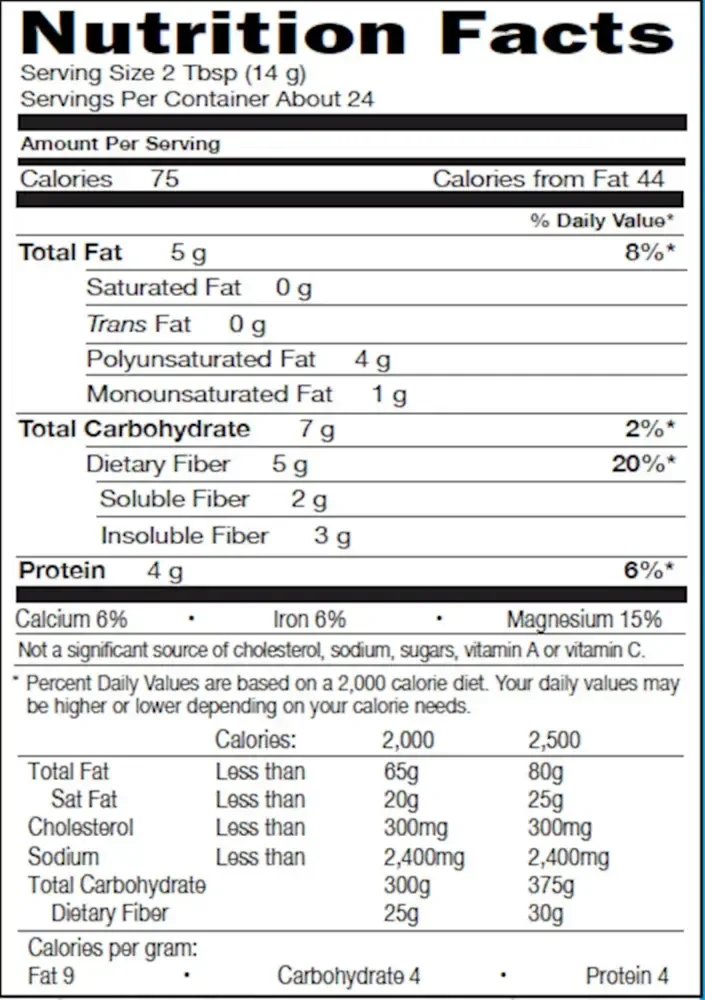Product image for Raw Organics Flax and Chia Blend.