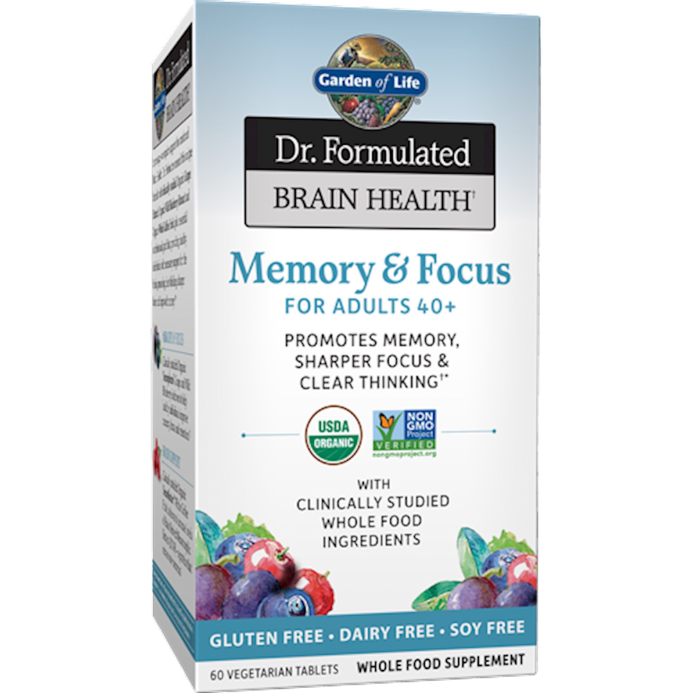 Product image for Dr. Formulated Brain Health Memory &amp; Focus for Adults 40+.
