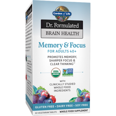 Dr. Formulated Brain Health Memory & Focus for Adults 40+ 60 tablets