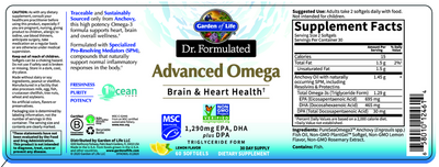 Dr. Formulated Advanced Omega Lemon product image