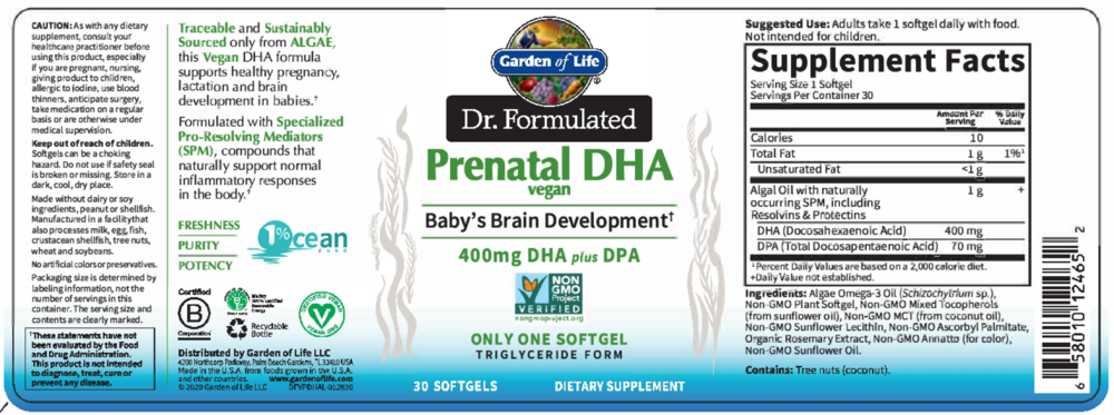Product image for Dr. Formulated Prenatal DHA.