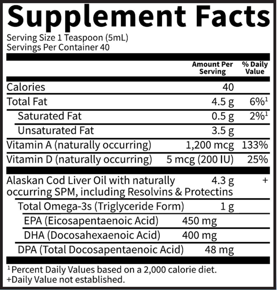 Product image for Dr. Formulated Alaskan Cod Liver Oil Liquid.