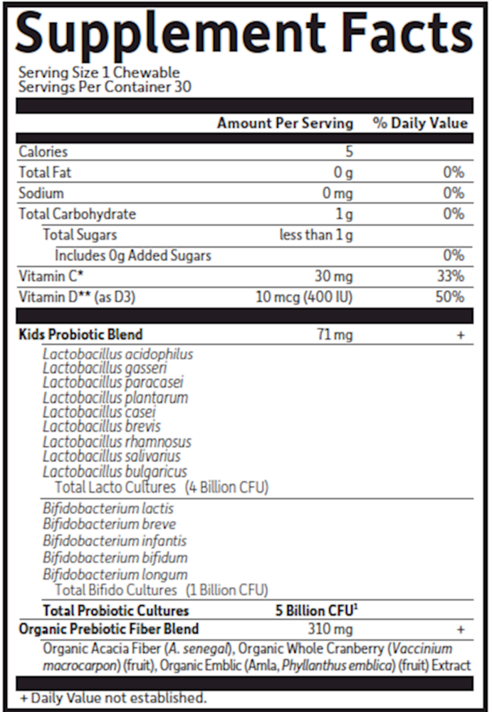 Product image for Dr. Formulated Probiotics Organic Kids Watermelon.