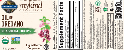 mykind Organics Herbal Oil of Oregano product image