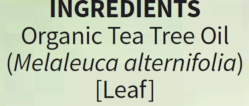 Product image for Organic Essential Oil - Tea Tree.