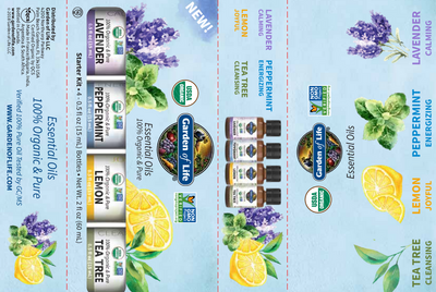 Organic Essential Oil Starter Kit 1 kit