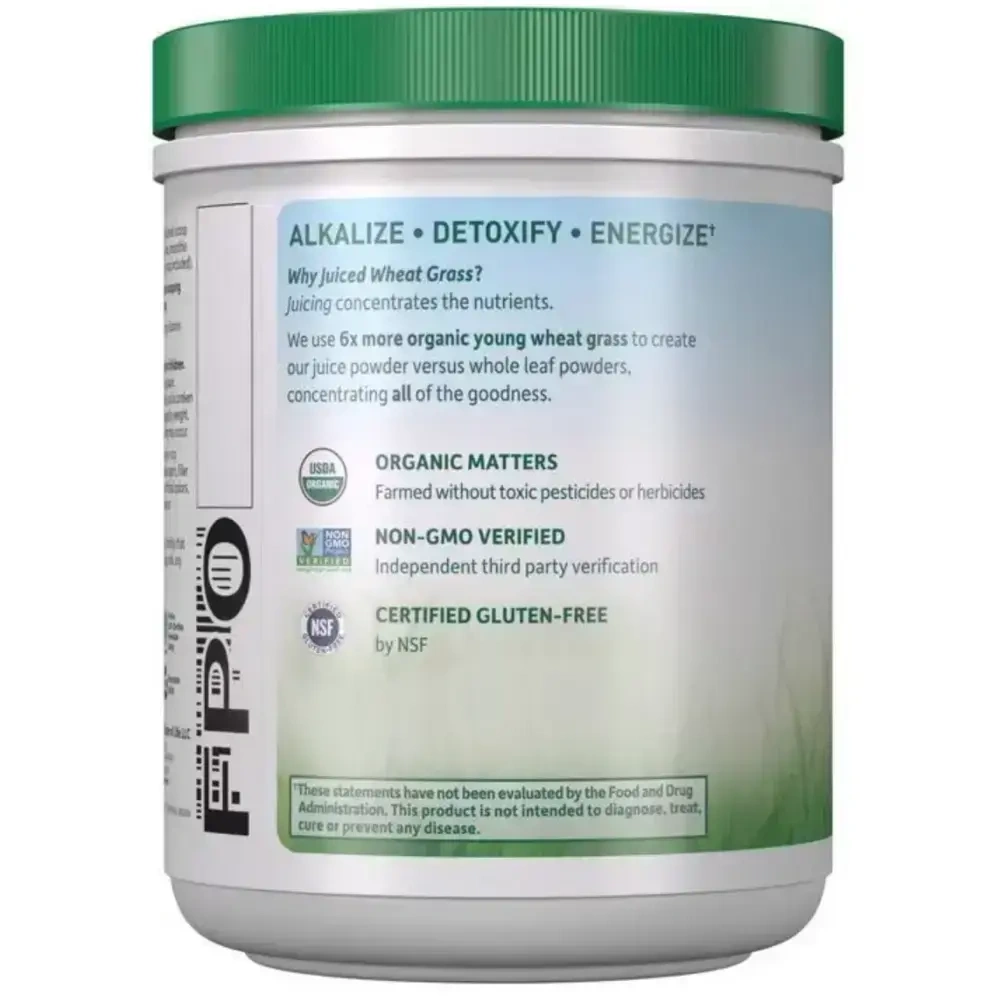 Product image for Raw Organic Perfect Food Wheat Grass Juice Unflavored.