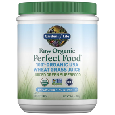 Raw Organic Perfect Food Wheat Grass Juice Unflavored