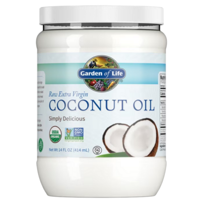 Coconut Oil Raw Extra Virgin 414 Milliliters