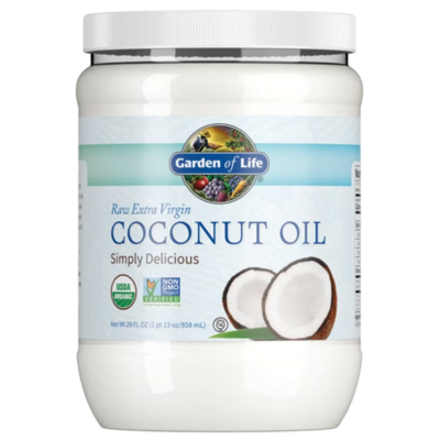 Coconut Oil Raw Extra Virgin 858 Milliliters