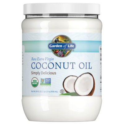 Coconut Oil Raw Extra Virgin 858 Milliliters