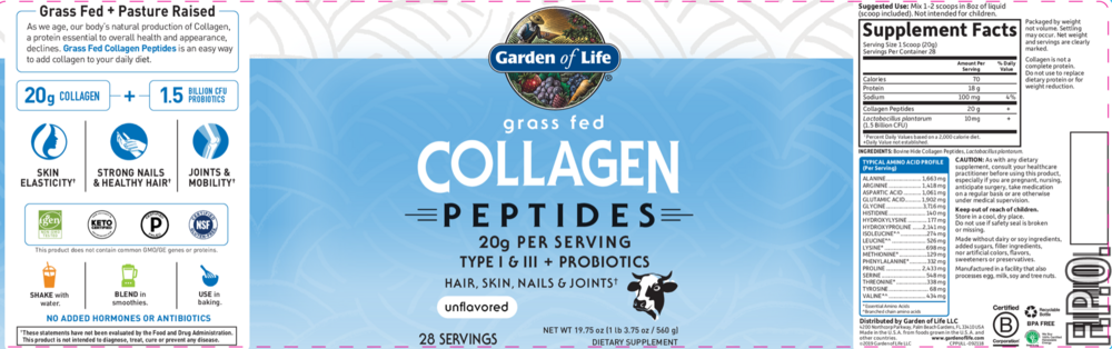 Product image for Grass Fed Collagen Peptides.