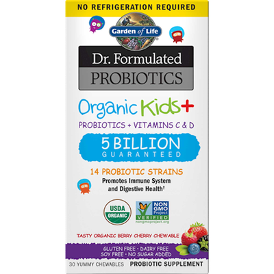 Dr. Formulated Probiotics Organic Kids+ Shelf-Stable, Berry Cherry product image