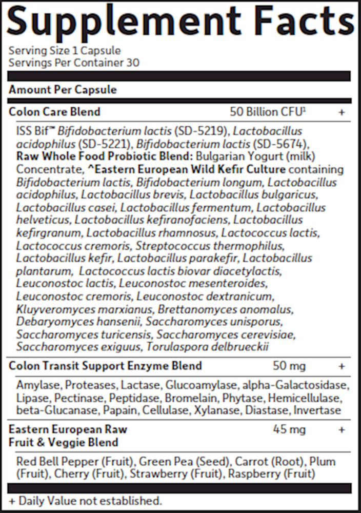 Product image for Raw Probiotics Colon Care Shelf-Stable.