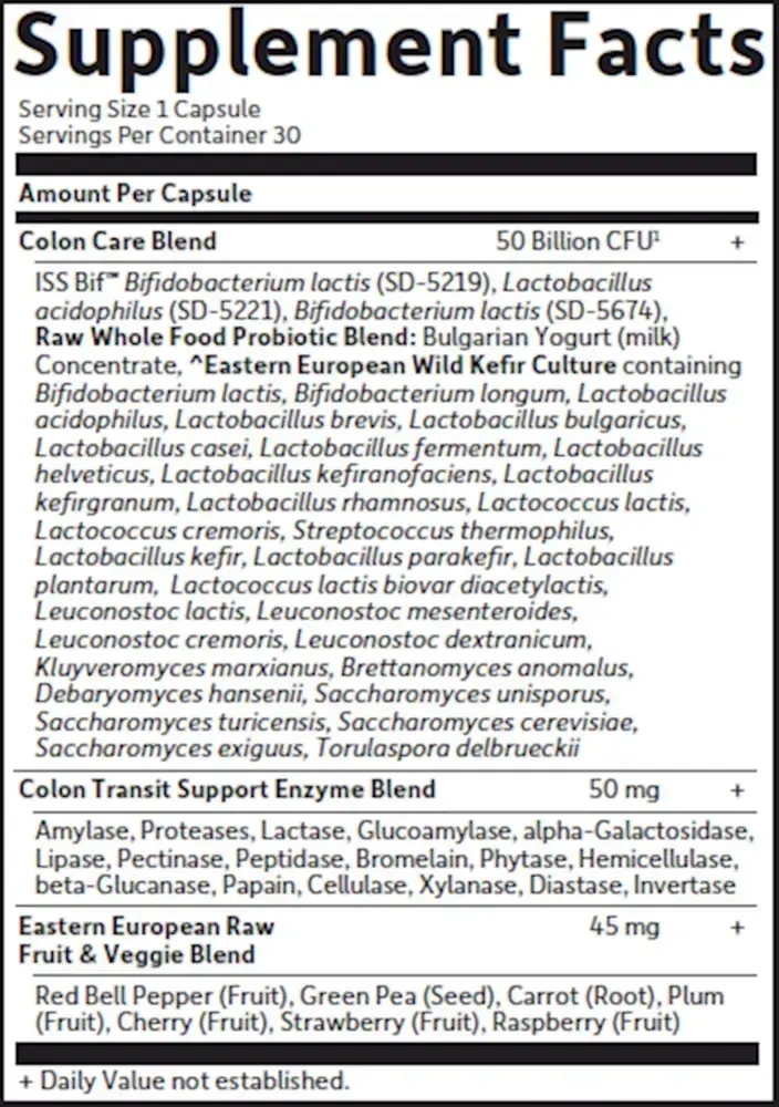 Product image for Raw Probiotics Colon Care Shelf-Stable.