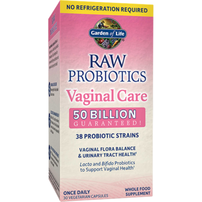 Raw Probiotics Vaginal Care Shelf-Stable 30 capsules