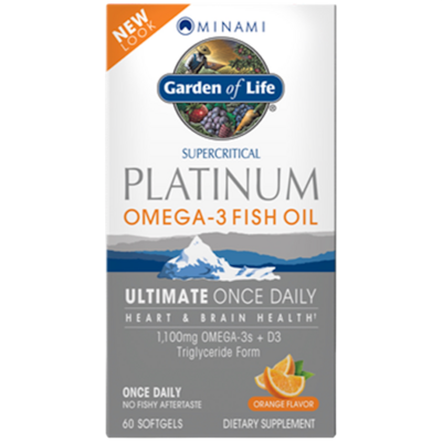 Platinum Omega 3 Fish Oil Orange 60 Softgels