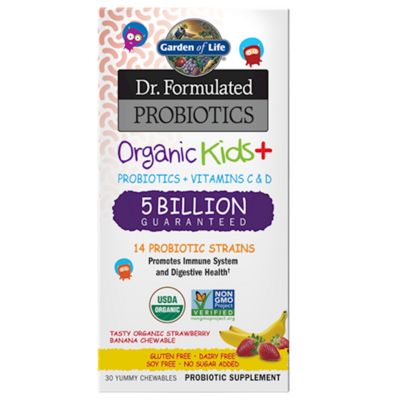 Organic Kids Probiotics Strawberry Banan 30 tablets