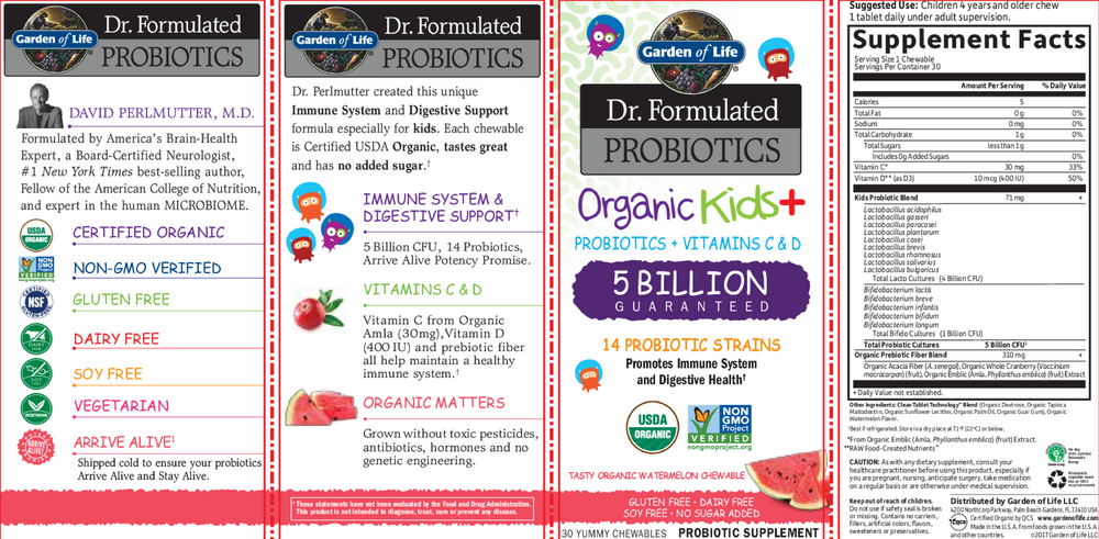 Product image for Organic Kids Probiotics WM.