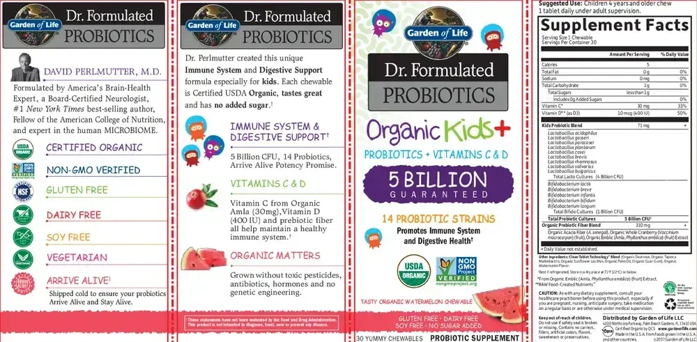 Product image for Organic Kids Probiotics WM.