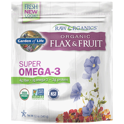 Raw Organics Flax and Fruit 12 Ounces