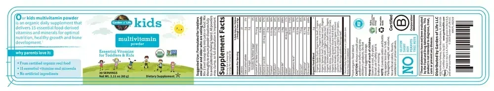 Product image for Kids Multivitamin Powder.