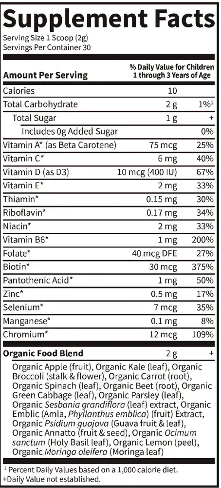 Product image for Kids Multivitamin Powder.