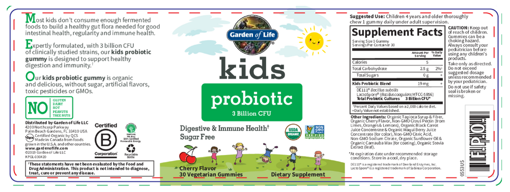 Product image for Kids Probiotic 3B Cherry.