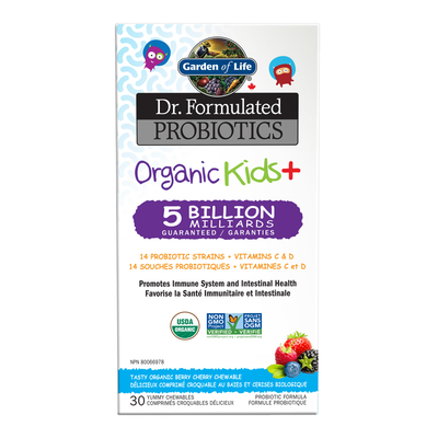 Dr. Formulated Probiotics Organic Kids+ Berry Cherry Chewables Cooler product image