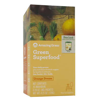 Orange Dreamsicle Green SuperFood 15 packets