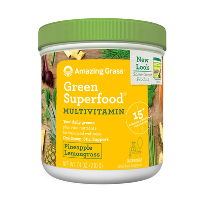 Pineapple Lemongrass Green SuperFood 7.4 Ounces