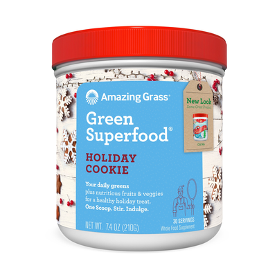 Holiday Cookie Green Superfood 7.4 Ounces