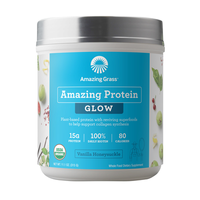 Amazing Protein Glow Vanilla Honeysuckle 11.1 Ounces