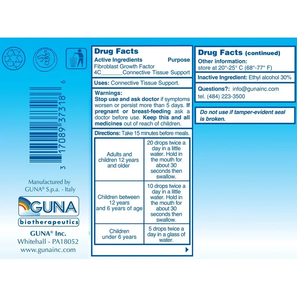 Product image for GUNA-FGF (Fibroblast Growth Factor).