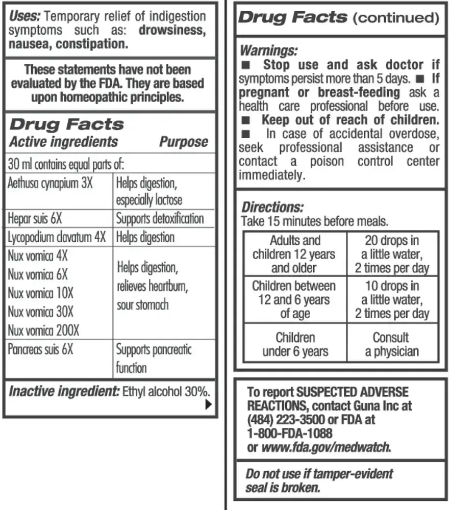 Product image for GUNA Digestion Plus.