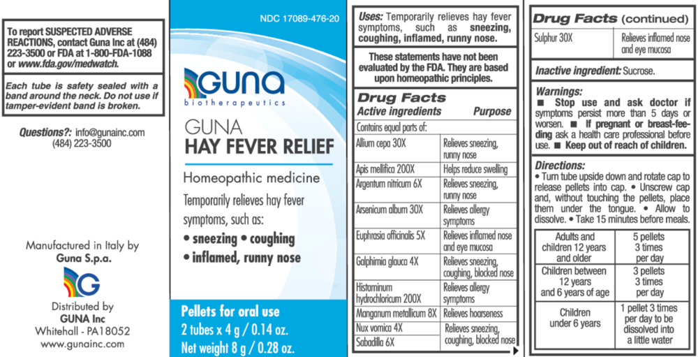 Product image for Guna Hay Fever Relief.